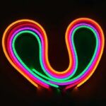 ریسه نئون فلکسی 12 ولت انبه ای 1متری - تصویر 2